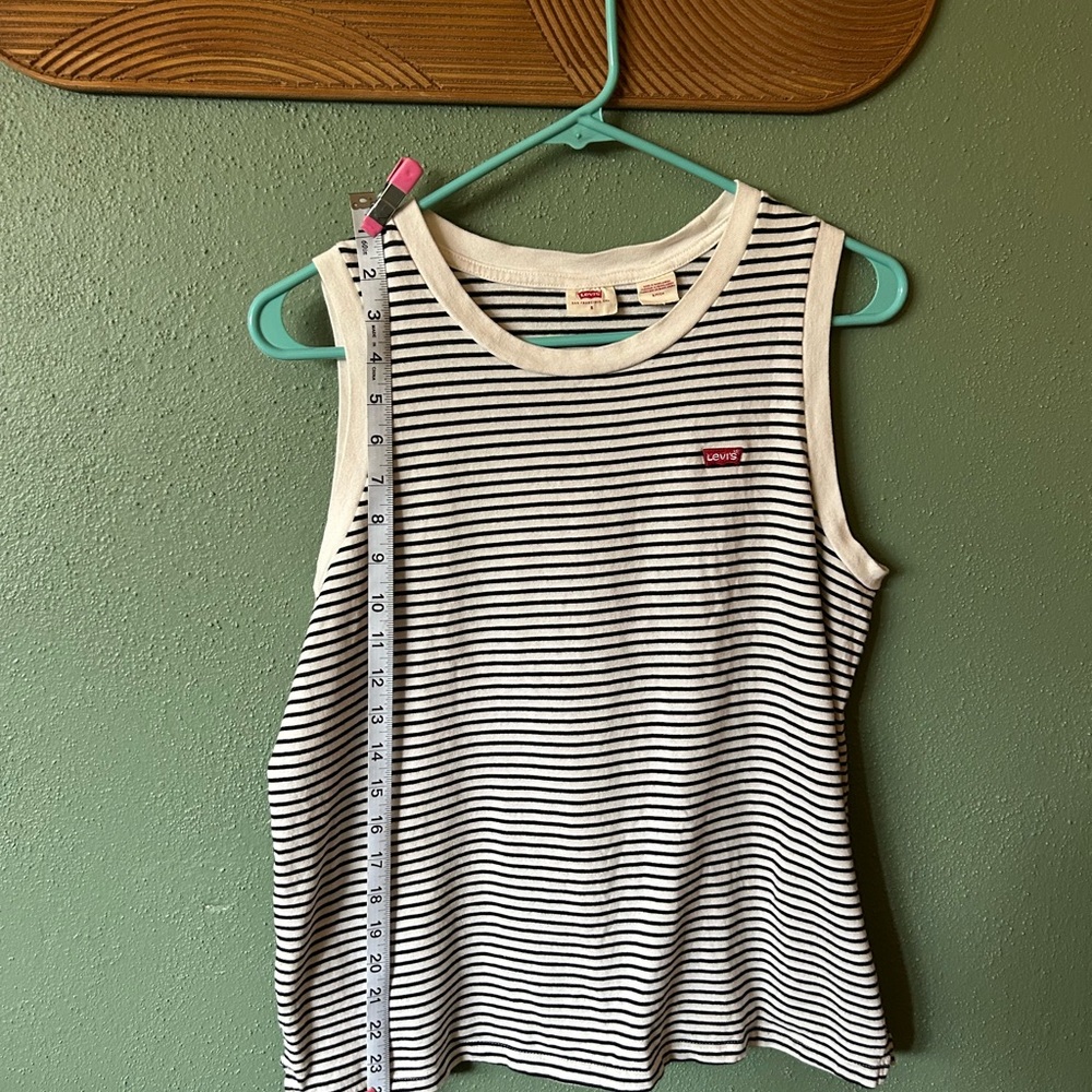 Levi's Black and White Striped Tee